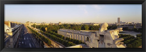 Framed High angle view of a city, Royal Street, Paris, France Print