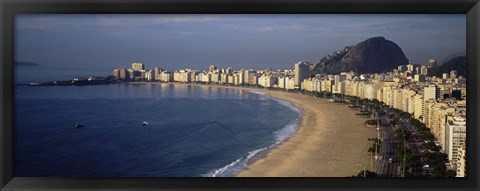 Framed Copacabana Beach, Rio De Janeiro, Brazil Print