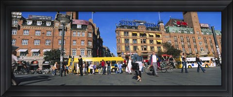 Framed Low Angle View Of Buildings In A City, City Hall Square, Copenhagen, Denmark Print