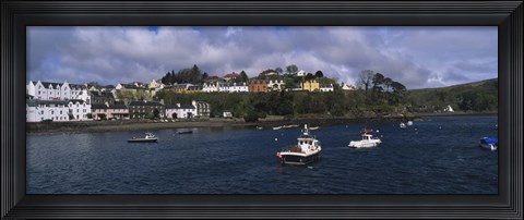 Framed Portree, Isle Of Skye, Scotland, United Kingdom Print