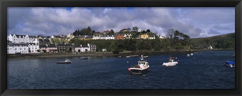 Framed Portree, Isle Of Skye, Scotland, United Kingdom Print