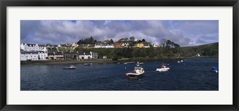 Framed Portree, Isle Of Skye, Scotland, United Kingdom Print