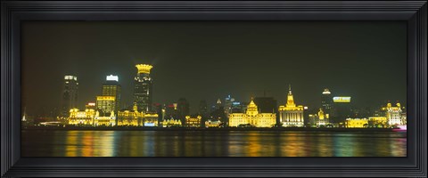 Framed Bund, Shanghai, China Print