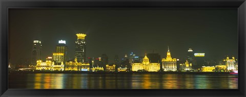 Framed Bund, Shanghai, China Print