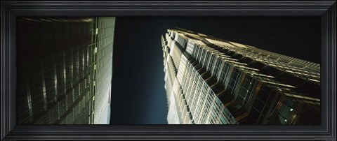 Framed Low Angle View Of A Tower, Jin Mao Tower, Pudong, Shanghai, China Print