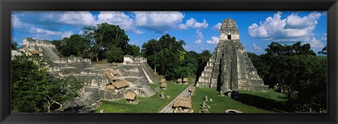 Framed Ruins Of An Old Temple, Tikal, Guatemala Print