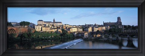 Framed Arch bridge across a river, River Tarn, Albi, France Print