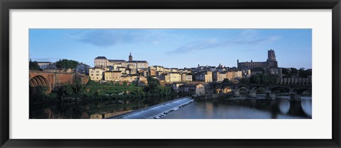 Framed Arch bridge across a river, River Tarn, Albi, France Print