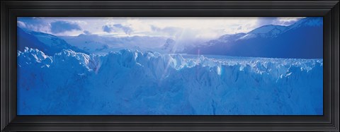Framed Glacier in a national park, Moreno Glacier, Los Glaciares National Park, Patagonia, Argentina Print