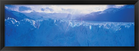 Framed Glacier in a national park, Moreno Glacier, Los Glaciares National Park, Patagonia, Argentina Print