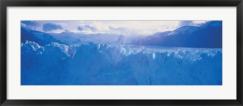 Framed Glacier in a national park, Moreno Glacier, Los Glaciares National Park, Patagonia, Argentina Print