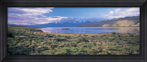 Framed Clouds over a river, Mt Fitzroy, Patagonia, Argentina Print