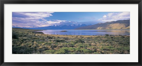 Framed Clouds over a river, Mt Fitzroy, Patagonia, Argentina Print