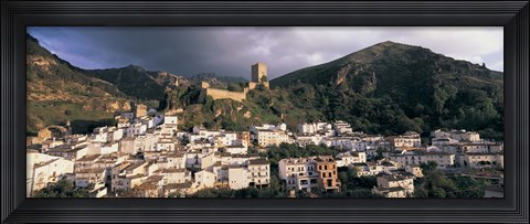 Framed Buildings on a hillside, Cazorla, Andalucia, Spain Print