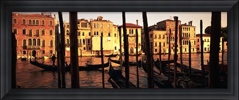 Framed Gondolas in Venice, Italy Print