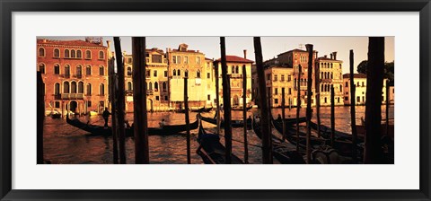 Framed Gondolas in Venice, Italy Print