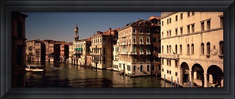 Framed Buildings on the waterfront, Venice, Italy Print