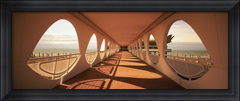 Framed Corridor of a building, Lignano Sabbiadoro, Italy Print