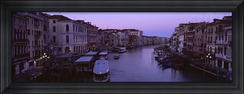 Framed Buildings Along A Canal, Venice, Italy Print