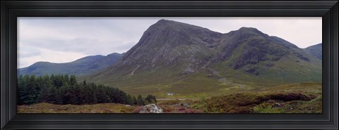 Framed Mountains On A Landscape, Glencoe, Scotland, United Kingdom Print