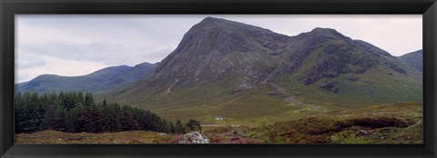 Framed Mountains On A Landscape, Glencoe, Scotland, United Kingdom Print