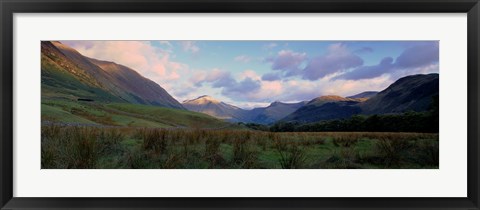 Framed Mountains On A Landscape, Glen Nevis, Scotland, United Kingdom Print