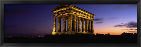 Framed Low Angle View Of A Building, Penshaw Monument, Durham, England, United Kingdom Print