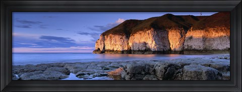 Framed Clouds Over The Sea, Thornwick Bay, Yorkshire, England, United Kingdom Print