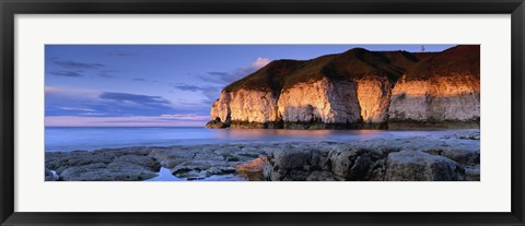 Framed Clouds Over The Sea, Thornwick Bay, Yorkshire, England, United Kingdom Print