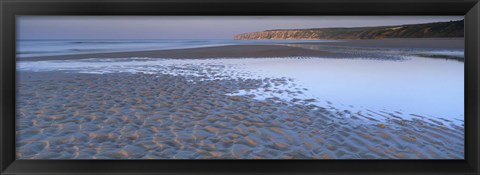 Framed Ripples On The Sand, Speeton, North Yorkshire, England, United Kingdom Print