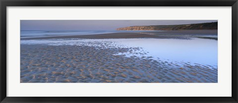 Framed Ripples On The Sand, Speeton, North Yorkshire, England, United Kingdom Print