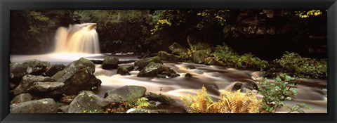 Framed Stream Flowing Through Rocks, Thomason Foss, Goathland, North Yorkshire, England, United Kingdom Print