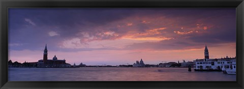 Framed Clouds Over A River, Venice, Italy Print