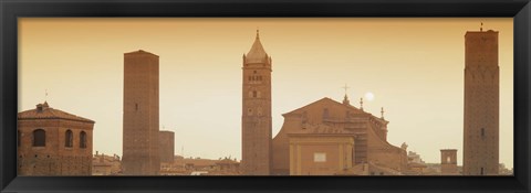 Framed Buildings in a city, Bologna, Italy Print