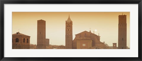 Framed Buildings in a city, Bologna, Italy Print