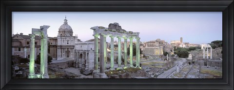 Framed Ruins of an old building, Rome, Italy Print