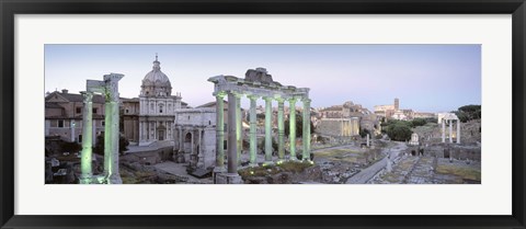 Framed Ruins of an old building, Rome, Italy Print