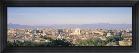 Framed High angle view of a city, Rome, Italy Print
