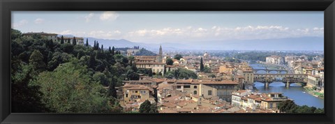Framed High Angle View of Florence, Tuscany, Italy Print