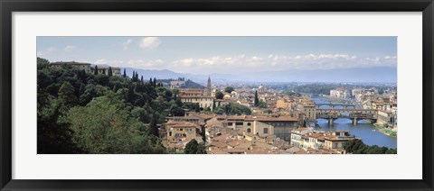 Framed High Angle View of Florence, Tuscany, Italy Print