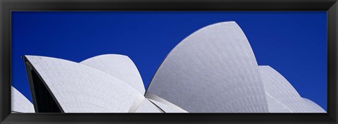 Framed High Section View Of An Opera House, Sydney Opera House, Sydney, New South Wales, Australia Print