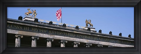 Framed Low Angle View Of A Museum, Altes Museum, Berlin, Germany Print