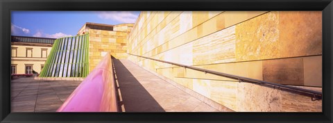 Framed Low Angle View Of An Art Museum, Staatsgalerie, Stuttgart, Germany Print