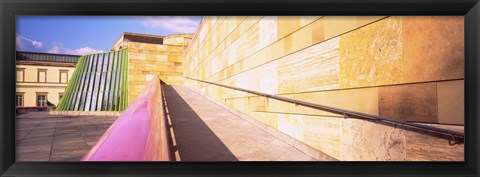 Framed Low Angle View Of An Art Museum, Staatsgalerie, Stuttgart, Germany Print