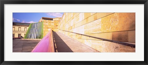 Framed Low Angle View Of An Art Museum, Staatsgalerie, Stuttgart, Germany Print