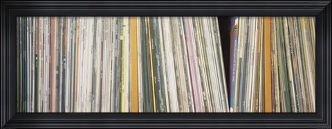 Framed Row Of Music Records, Germany Print