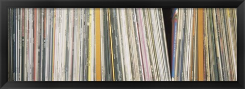 Framed Row Of Music Records, Germany Print