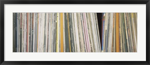 Framed Row Of Music Records, Germany Print