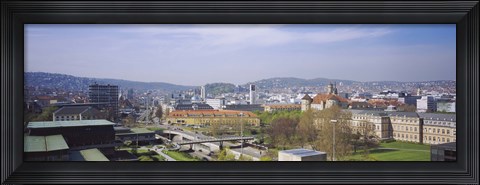 Framed High angle view of a city, Stuttgart, Germany Print