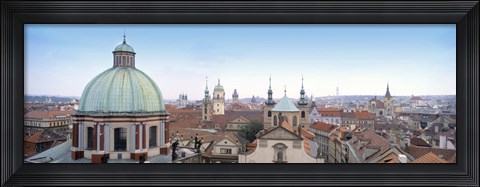 Framed Church in a city, Prague, Czech Republic Print
